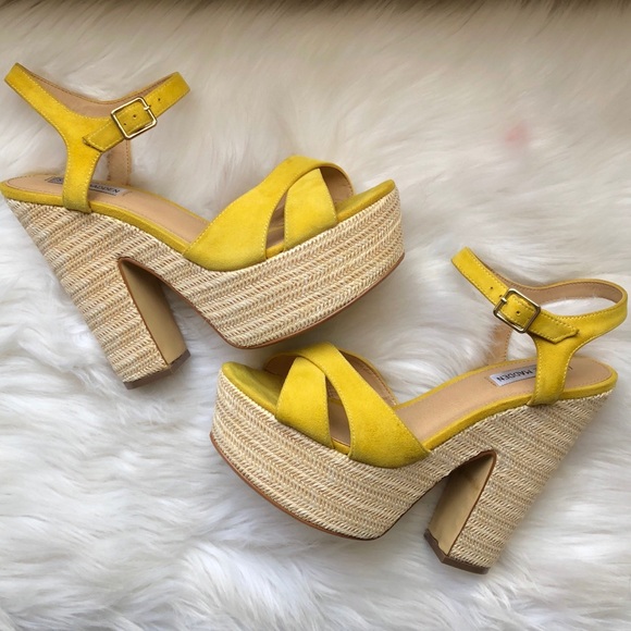 Steve Madden Shoes - Steve Madden Yellow Heels - FINAL PRICE